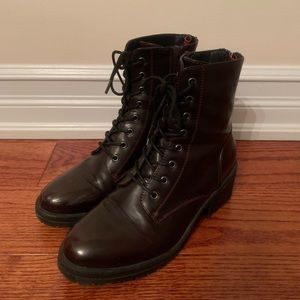 KS2 (from Globo) Burgundy Glossy Army Boots